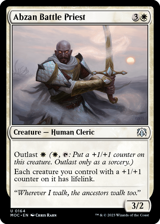 Abzan Battle Priest [March of the Machine Commander] | North of Exile Games
