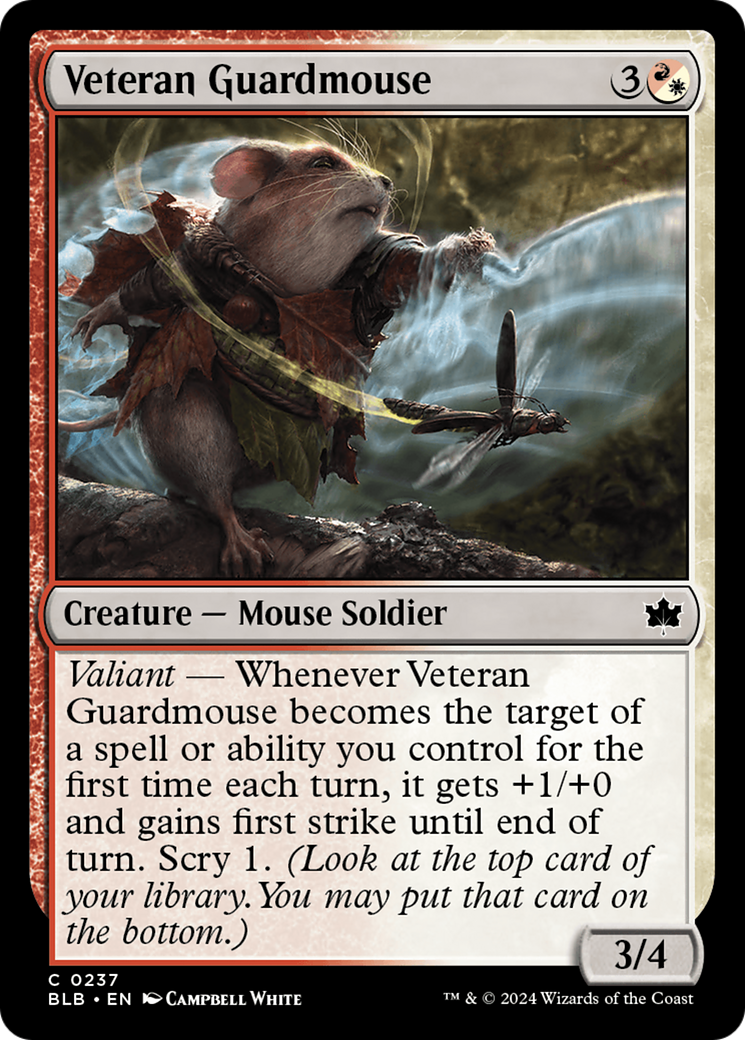 Veteran Guardmouse [Bloomburrow] | North of Exile Games
