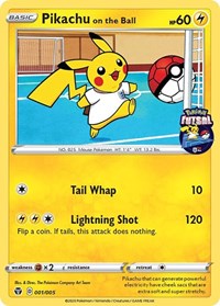 Pikachu on the Ball (001/005) [Miscellaneous Cards] | North of Exile Games