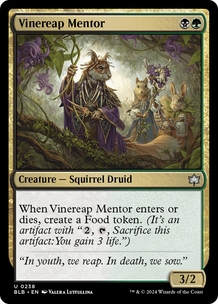 Vinereap Mentor [Bloomburrow] | North of Exile Games