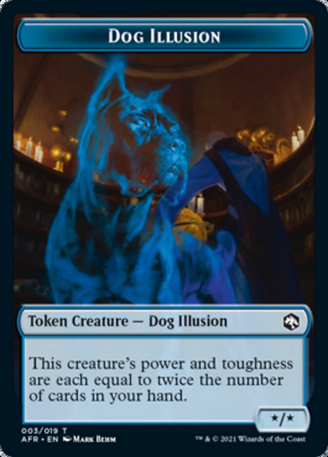 Dog Illusion // Guenhwyvar Double-Sided Token [Dungeons & Dragons: Adventures in the Forgotten Realms Tokens] | North of Exile Games