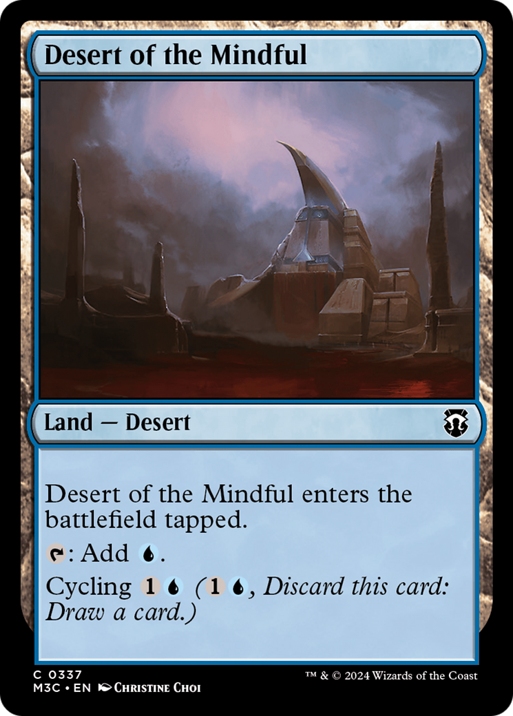 Desert of the Mindful (Ripple Foil) [Modern Horizons 3 Commander] | North of Exile Games