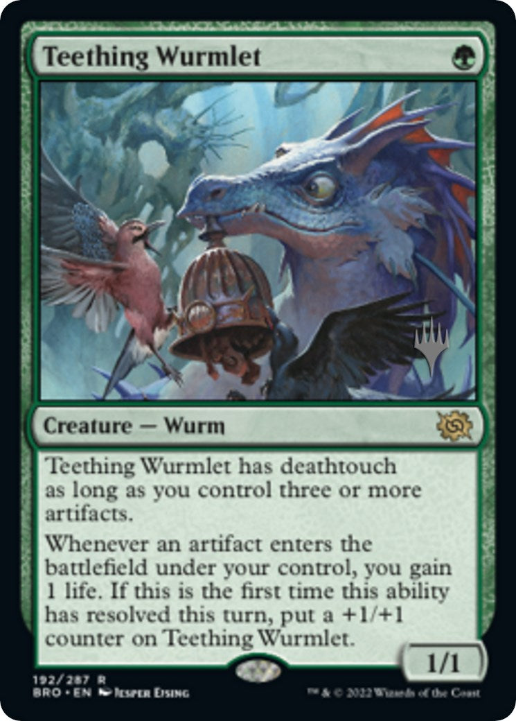 Teething Wurmlet (Promo Pack) [The Brothers' War Promos] | North of Exile Games