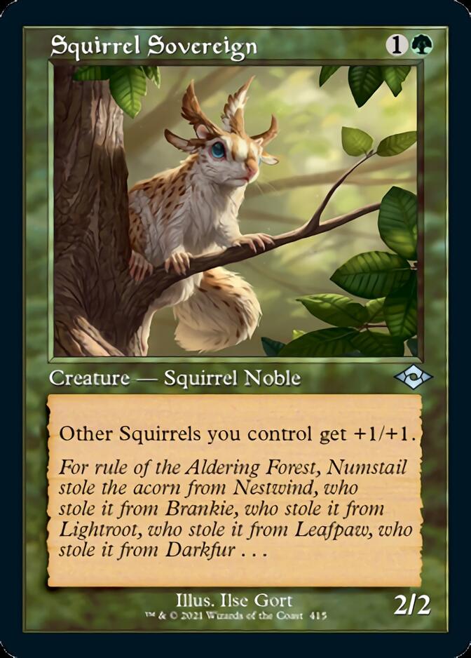 Squirrel Sovereign (Retro Foil Etched) [Modern Horizons 2] | North of Exile Games