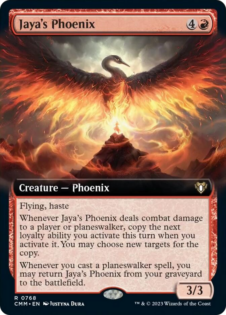 Jaya's Phoenix (Extended Art) [Commander Masters] | North of Exile Games
