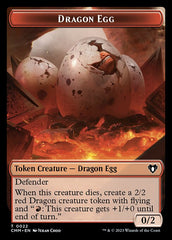 Treasure // Dragon Egg Double-Sided Token [Commander Masters Tokens] | North of Exile Games