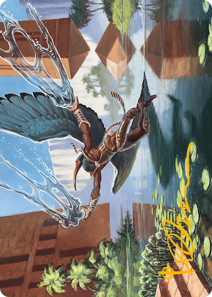 Nadu, Winged Wisdom Art Card (Gold-Stamped Signature) [Modern Horizons 3 Art Series] | North of Exile Games
