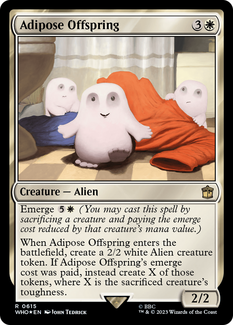Adipose Offspring (Surge Foil) [Doctor Who] | North of Exile Games