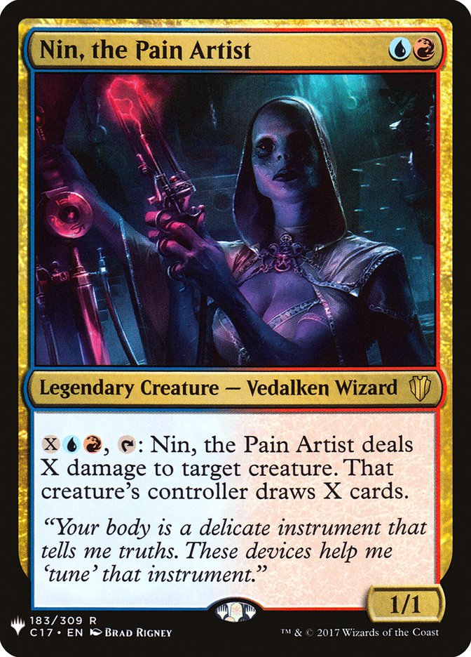 Nin, the Pain Artist [Mystery Booster] | North of Exile Games