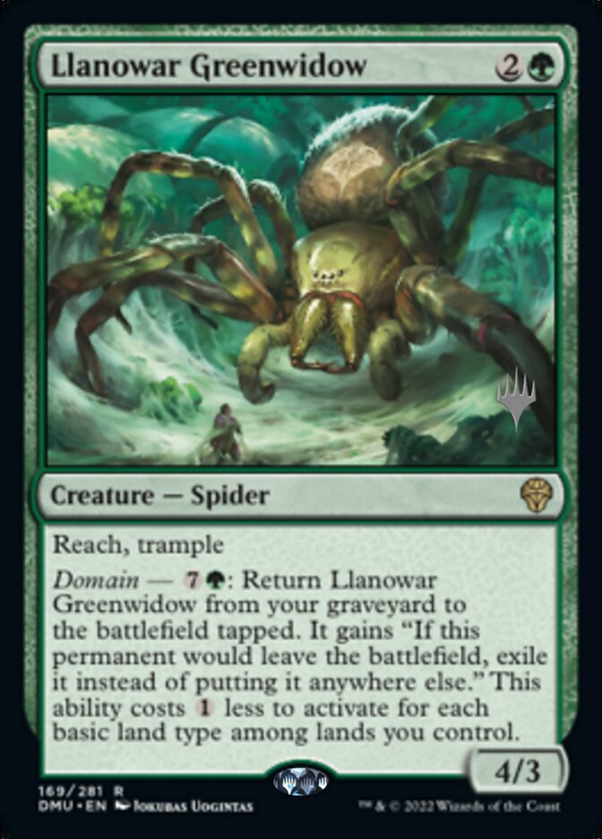 Llanowar Greenwidow (Promo Pack) [Dominaria United Promos] | North of Exile Games