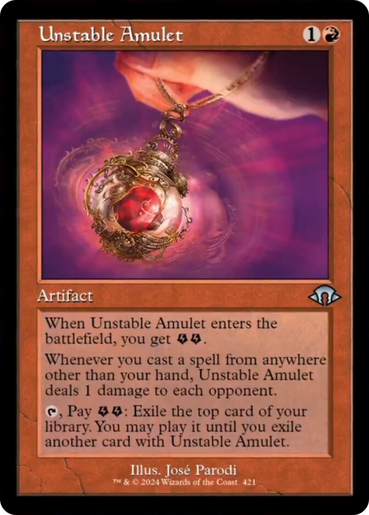 Unstable Amulet (Retro) [Modern Horizons 3] | North of Exile Games