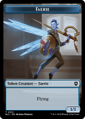 Spirit // Faerie Double-Sided Token [Bloomburrow Commander Tokens] | North of Exile Games