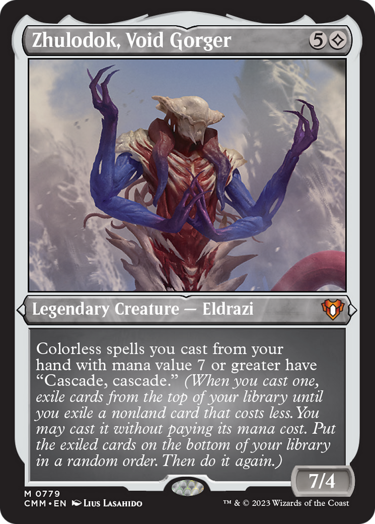 Zhulodok, Void Gorger (Display Commander) (Foil Etched) [Commander Masters] | North of Exile Games