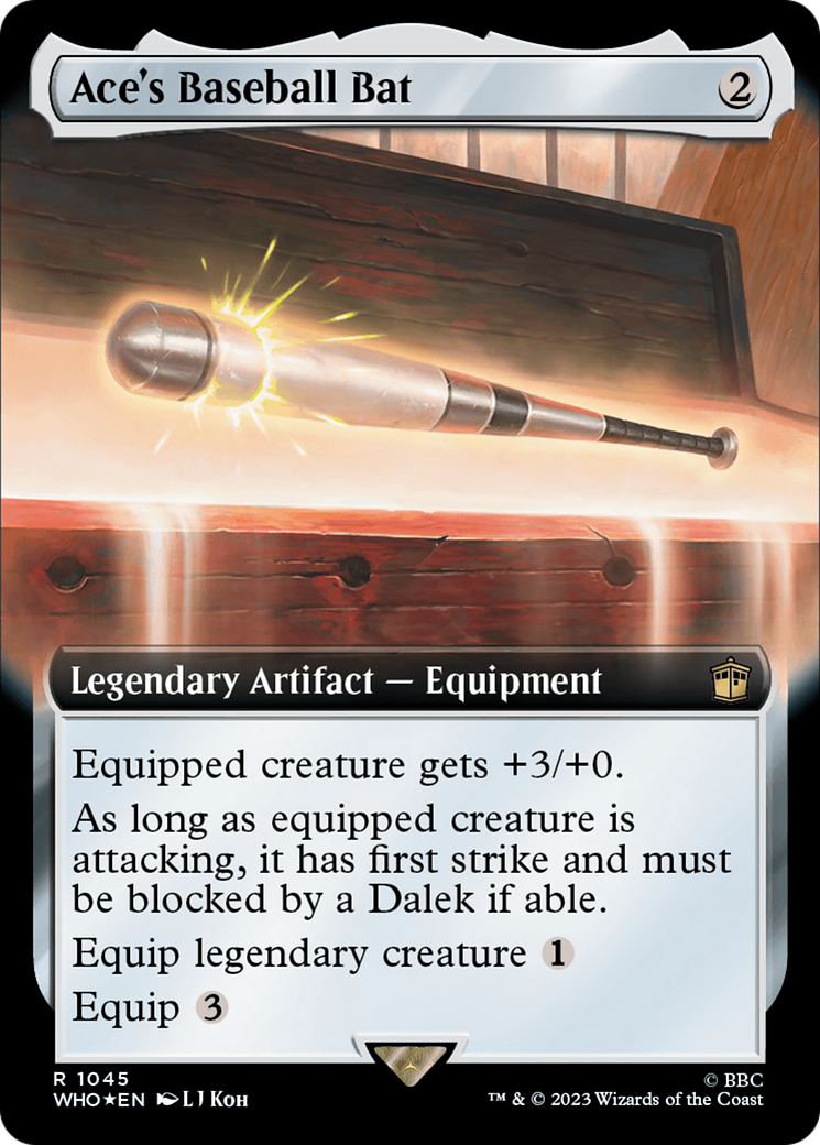 Ace's Baseball Bat (Extended Art) (Surge Foil) [Doctor Who] | North of Exile Games