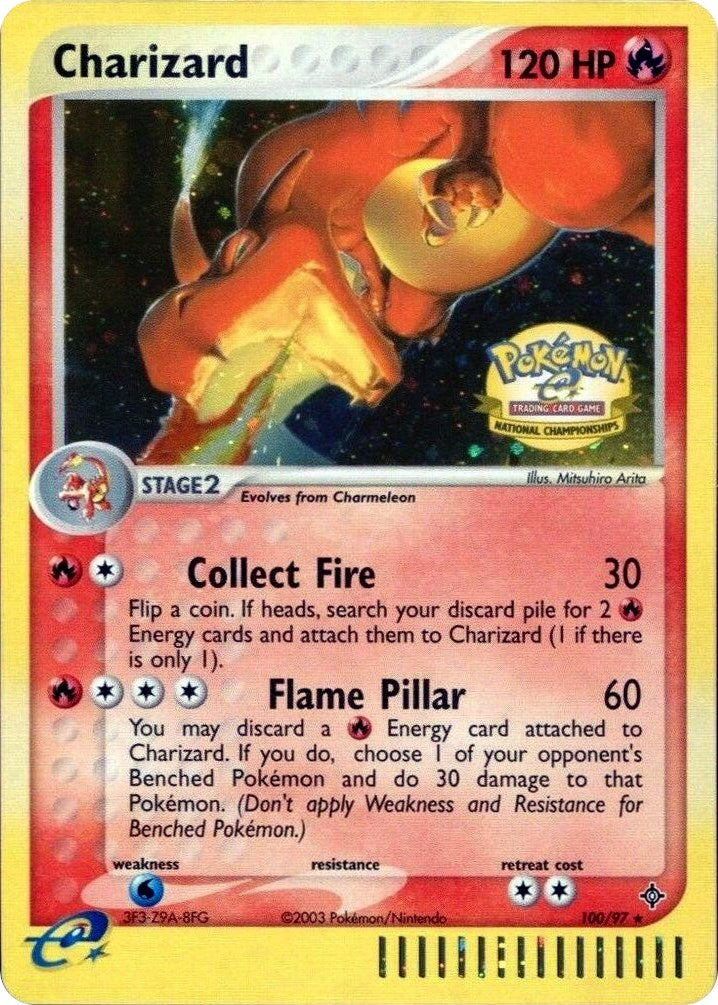 Charizard (100/097) (National Championships) [League & Championship Cards] | North of Exile Games