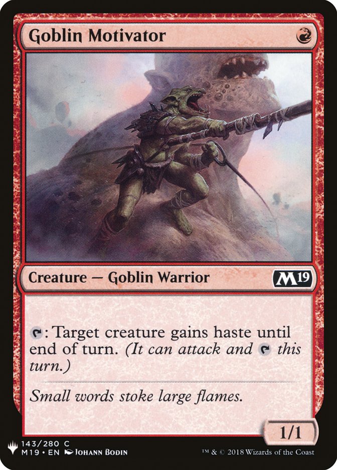 Goblin Motivator [Mystery Booster] | North of Exile Games
