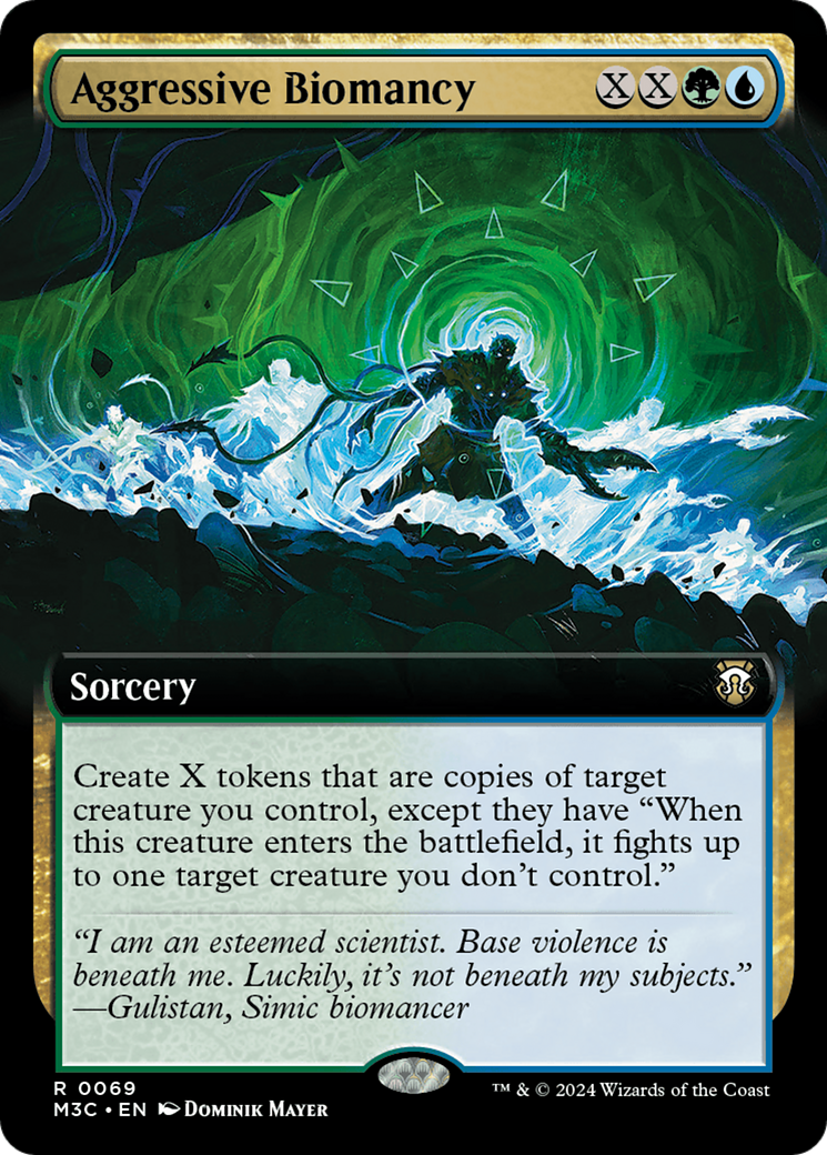 Aggressive Biomancy (Extended Art) (Ripple Foil) [Modern Horizons 3 Commander] | North of Exile Games