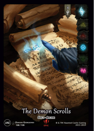 The Demon Scrolls (JAE,  130/135) Full Art | North of Exile Games