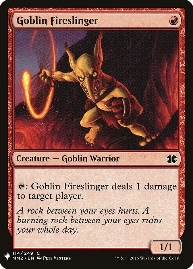Goblin Fireslinger [Mystery Booster] | North of Exile Games