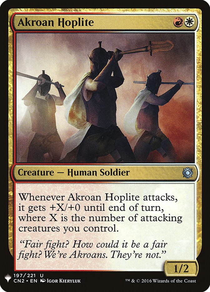 Akroan Hoplite [Mystery Booster] | North of Exile Games