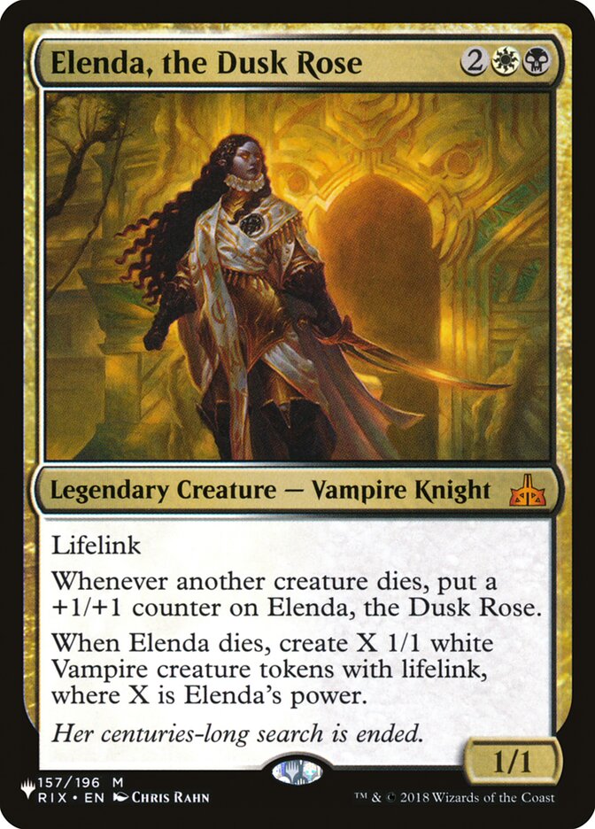 Elenda, the Dusk Rose [The List] | North of Exile Games