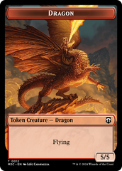 Dragon // Shapeshifter (0008) Double-Sided Token [Modern Horizons 3 Commander Tokens] | North of Exile Games