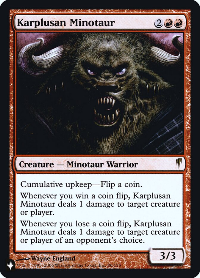 Karplusan Minotaur [Secret Lair: Heads I Win, Tails You Lose] | North of Exile Games