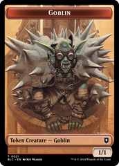 Illusion // Goblin Double-Sided Token [Bloomburrow Commander Tokens] | North of Exile Games