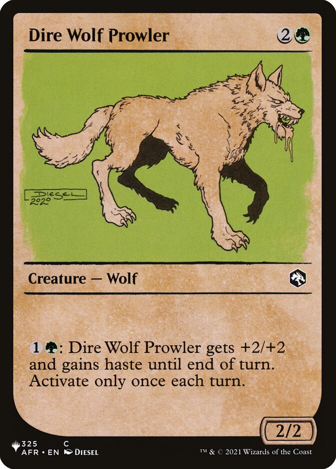 Dire Wolf Prowler (Showcase) [The List] | North of Exile Games