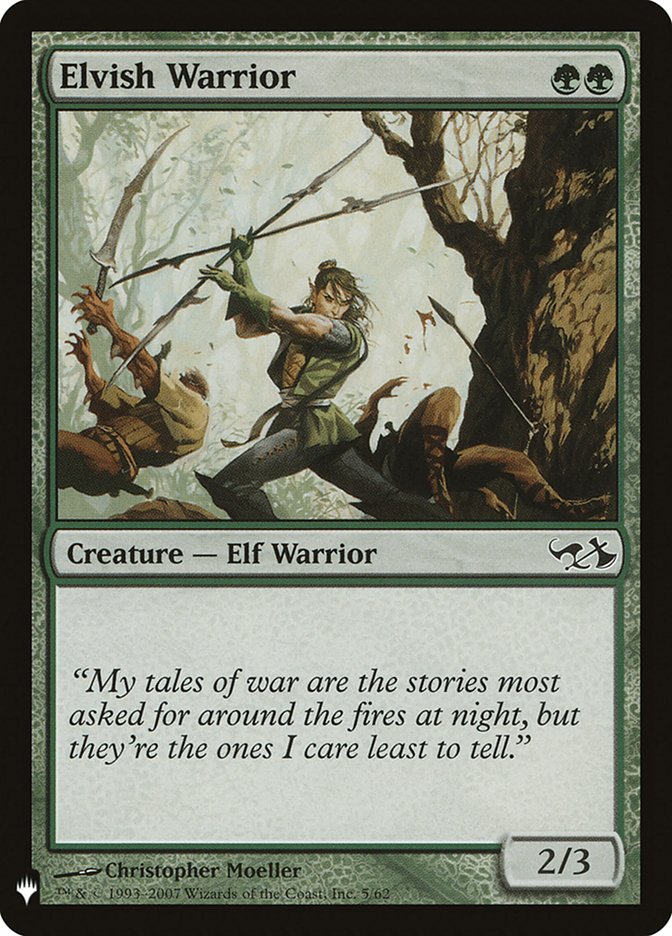 Elvish Warrior [Mystery Booster] | North of Exile Games