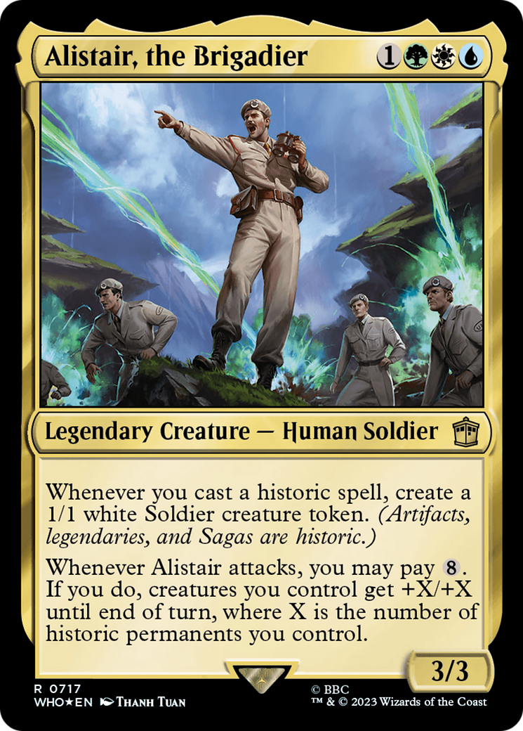 Alistair, the Brigadier (Surge Foil) [Doctor Who] | North of Exile Games
