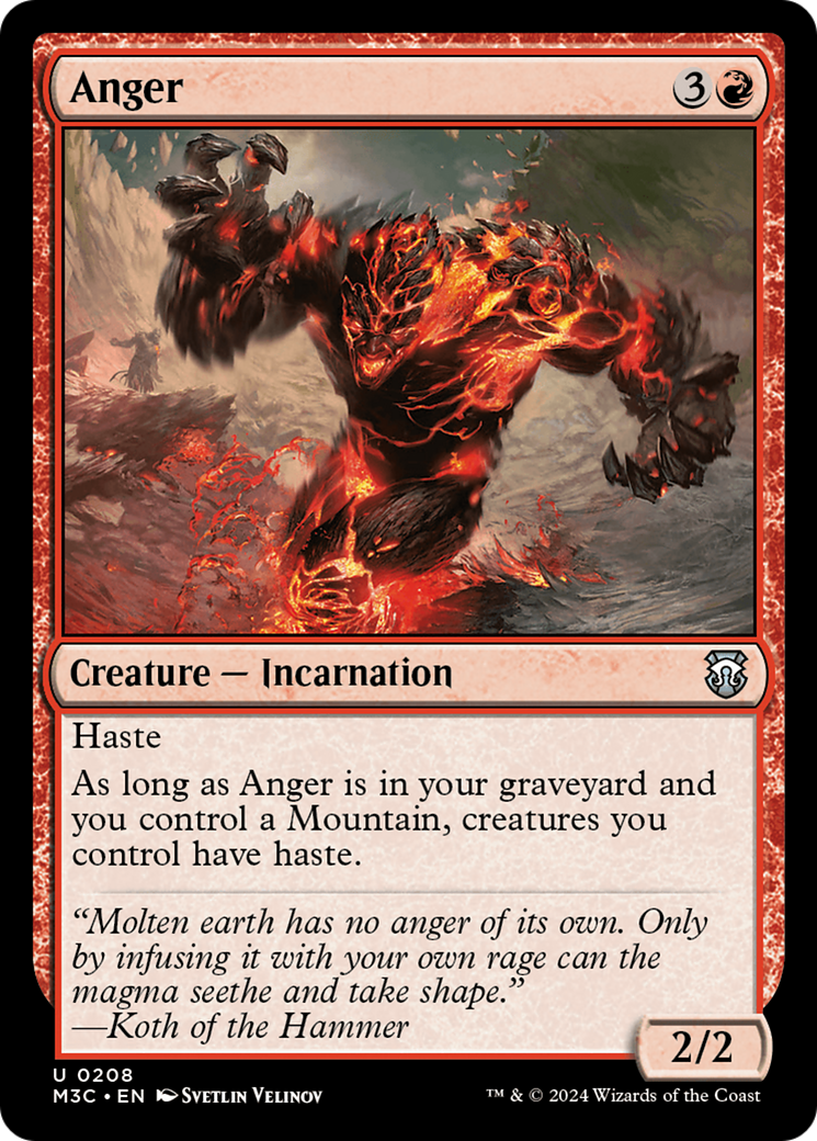 Anger [Modern Horizons 3 Commander] | North of Exile Games