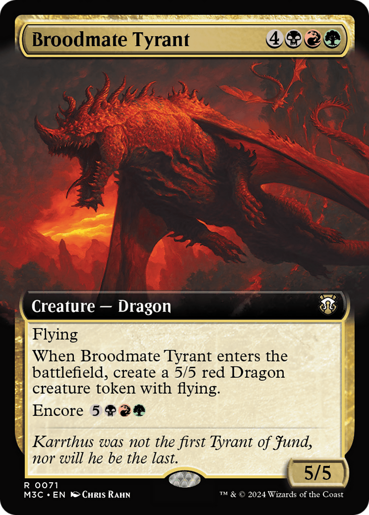 Broodmate Tyrant (Extended Art) [Modern Horizons 3 Commander] | North of Exile Games