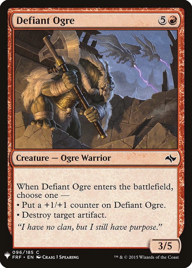 Defiant Ogre [Mystery Booster] | North of Exile Games