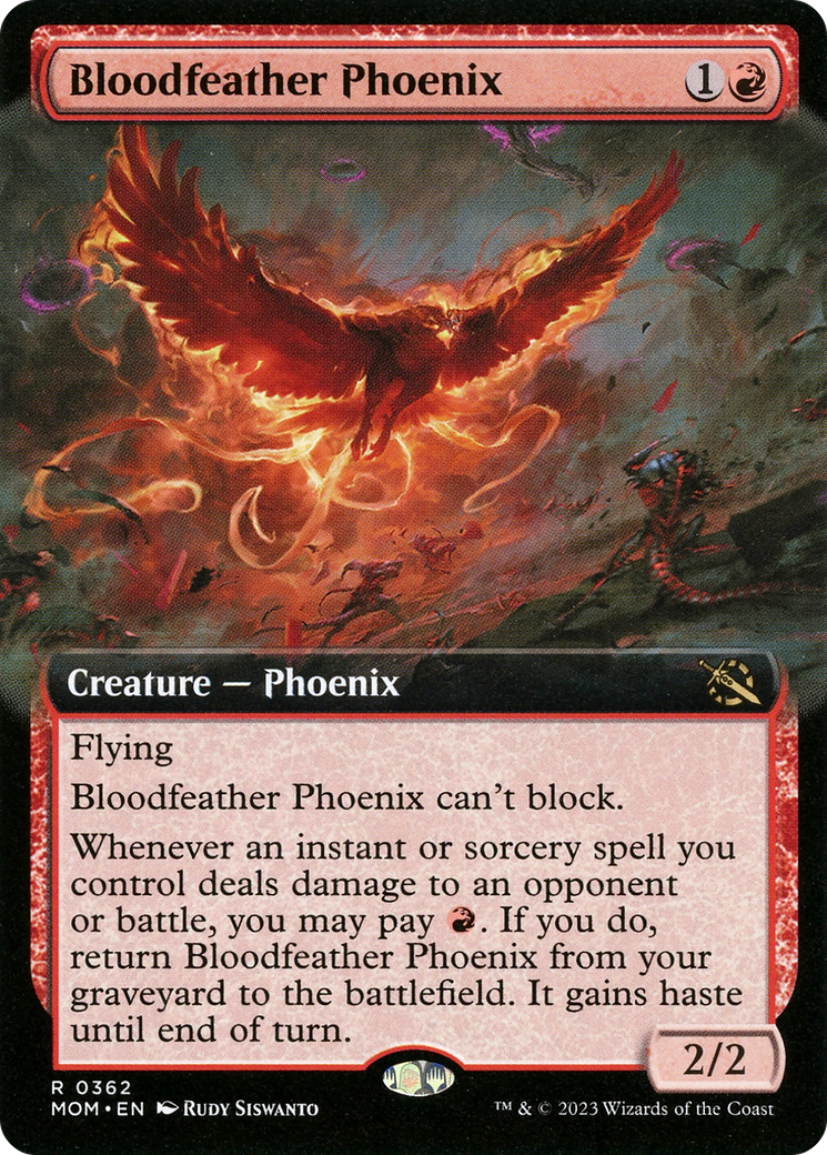 Bloodfeather Phoenix (Extended Art) [March of the Machine] | North of Exile Games