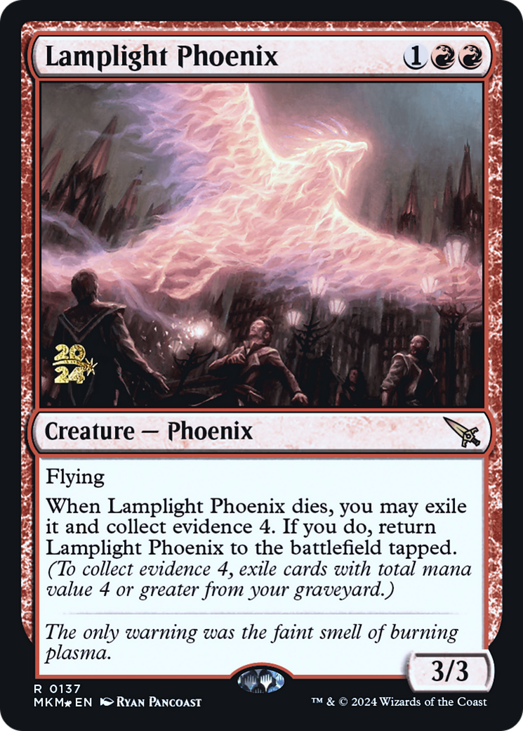 Lamplight Phoenix [Murders at Karlov Manor Prerelease Promos] | North of Exile Games