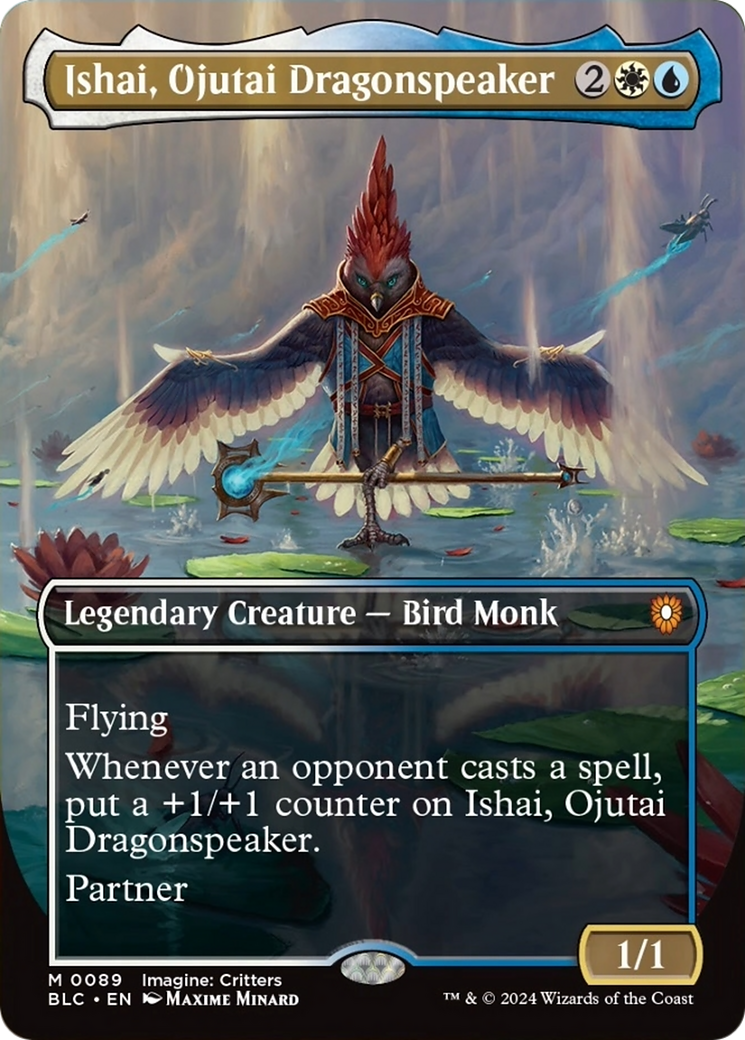 Ishai, Ojutai Dragonspeaker (Borderless) [Bloomburrow Commander] | North of Exile Games