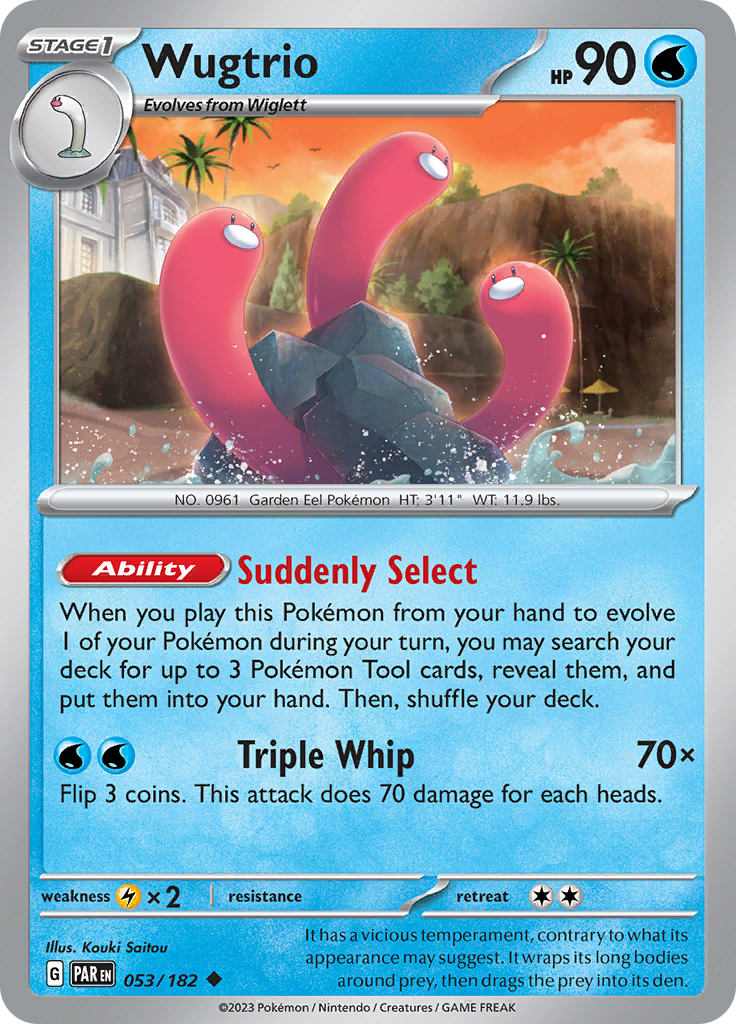 Wugtrio (053/182) [Scarlet & Violet: Paradox Rift] | North of Exile Games