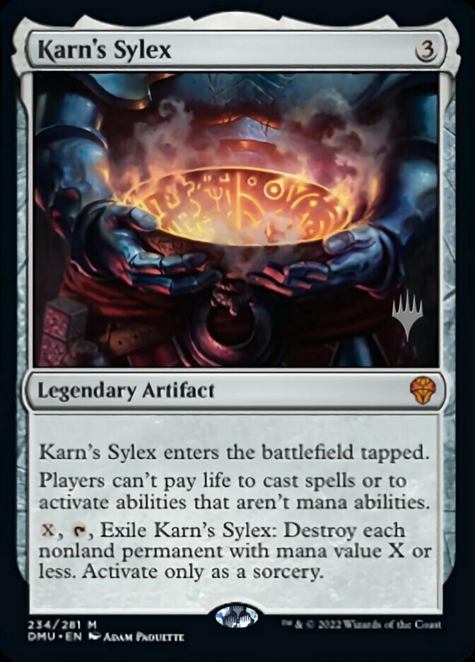 Karn's Sylex (Promo Pack) [Dominaria United Promos] | North of Exile Games