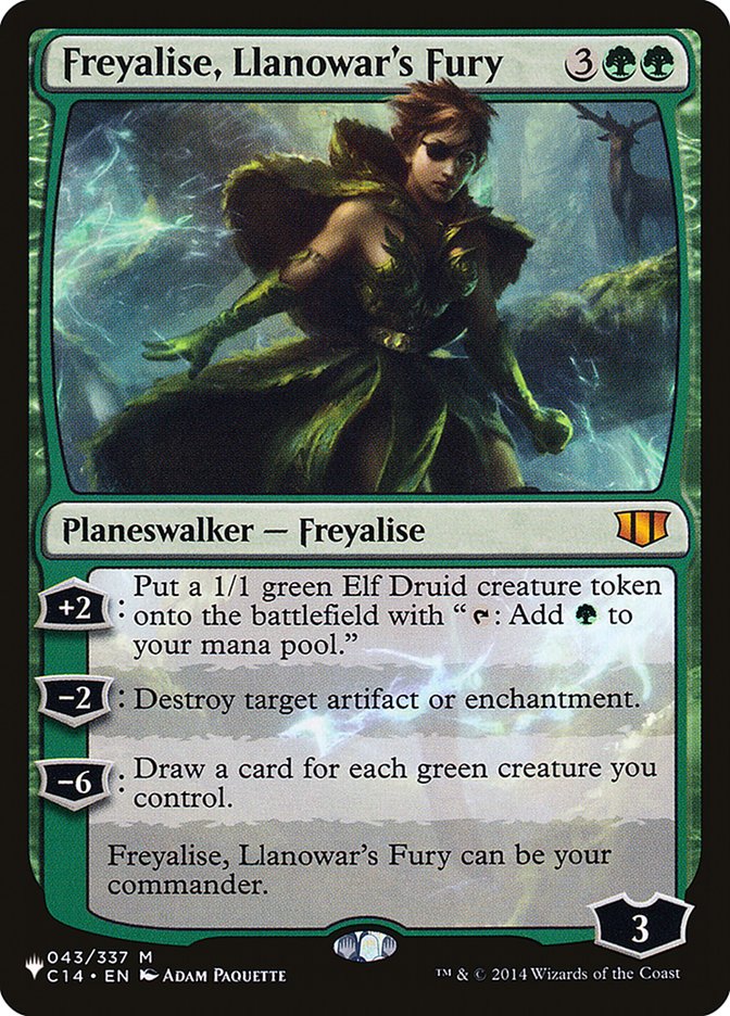 Freyalise, Llanowar's Fury [The List] | North of Exile Games