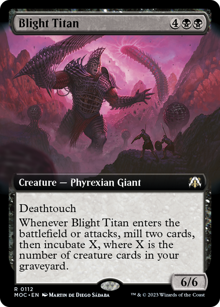 Blight Titan (Extended Art) [March of the Machine Commander] | North of Exile Games