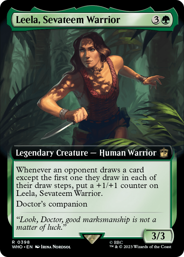 Leela, Sevateem Warrior (Extended Art) [Doctor Who] | North of Exile Games