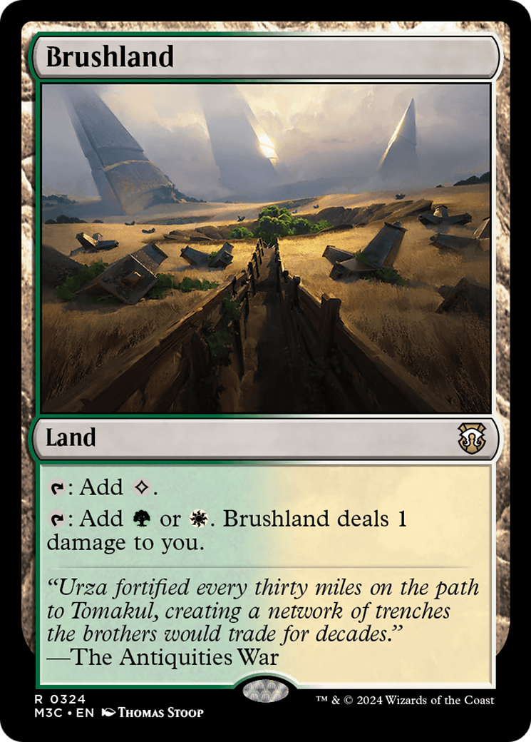 Brushland (Ripple Foil) [Modern Horizons 3 Commander] | North of Exile Games