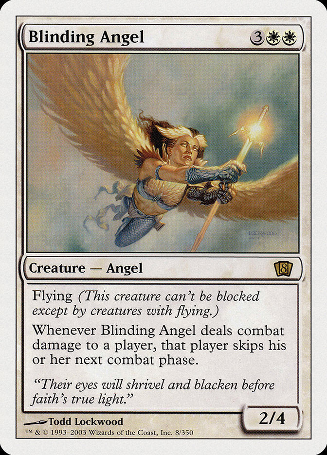 Blinding Angel (8th Edition) [Oversize Cards] | North of Exile Games