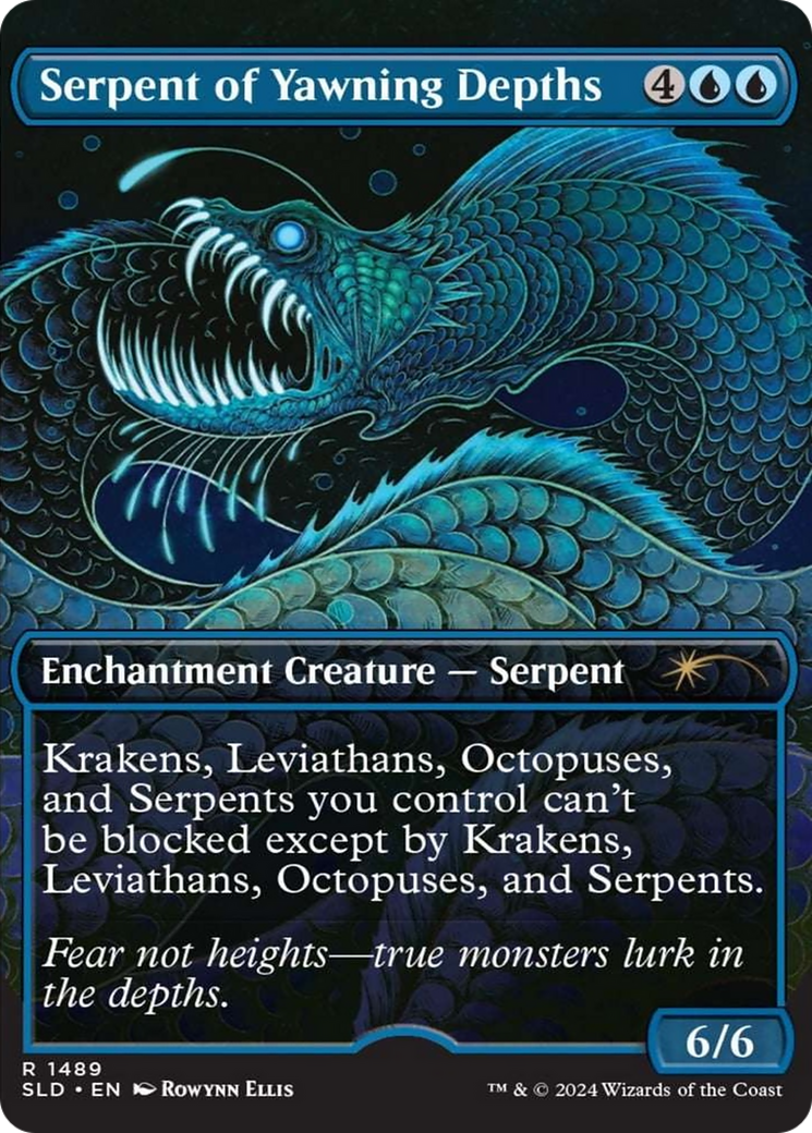 Serpent of Yawning Depths (Rainbow Foil) [Secret Lair Drop Series] | North of Exile Games