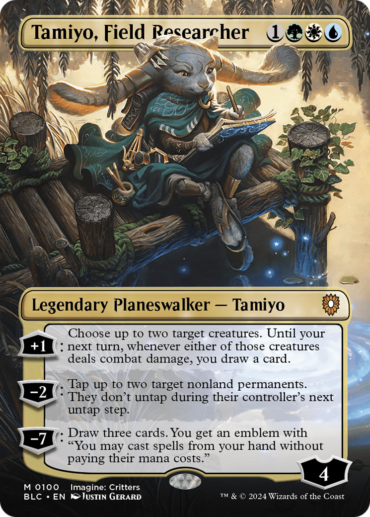 Tamiyo, Field Researcher (Borderless) [Bloomburrow Commander] | North of Exile Games