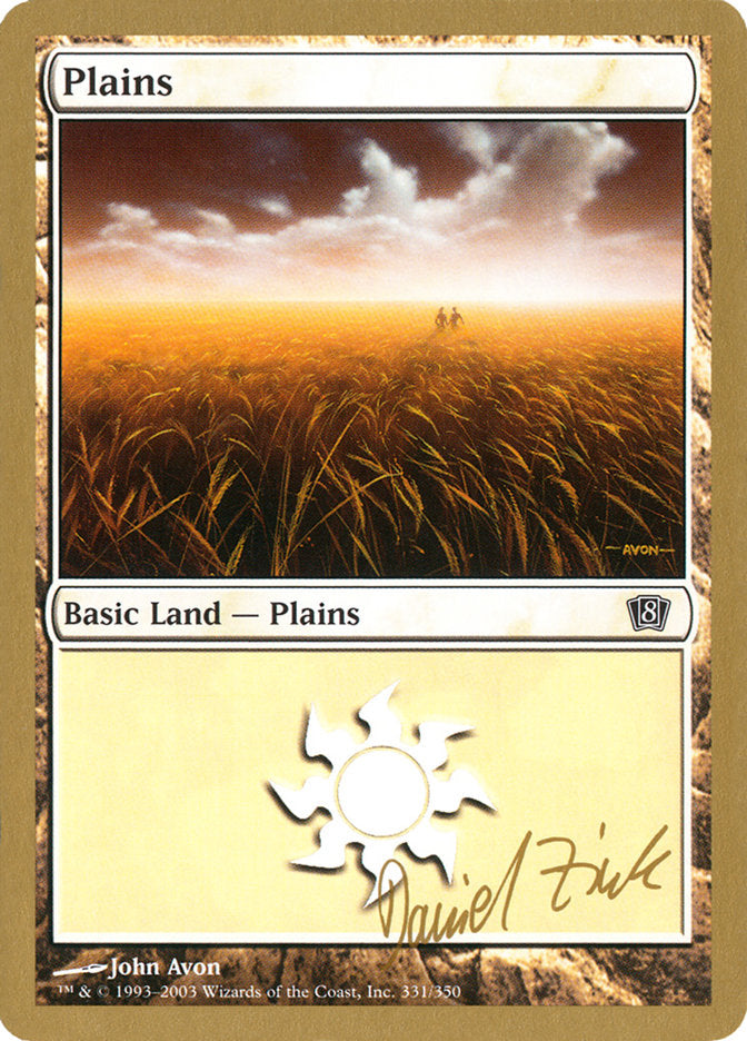 Plains (dz331) (Daniel Zink) [World Championship Decks 2003] | North of Exile Games