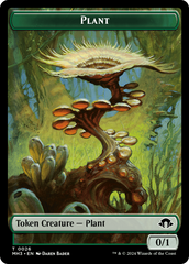 Ape (Ripple Foil) // Plant Double-Sided Token [Modern Horizons 3 Commander Tokens] | North of Exile Games