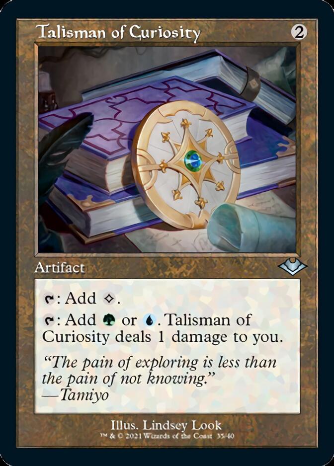 Talisman of Curiosity (Retro Foil Etched) [Modern Horizons 2] | North of Exile Games