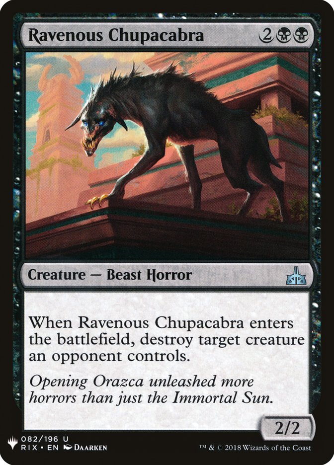 Ravenous Chupacabra [Mystery Booster] | North of Exile Games